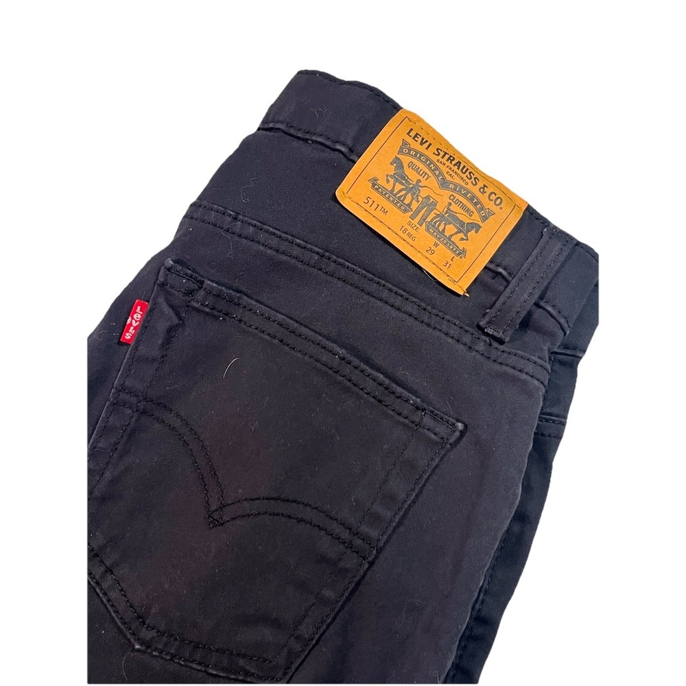 Levi's Men's 511 Slim Pants Black 29 X 31 EUC